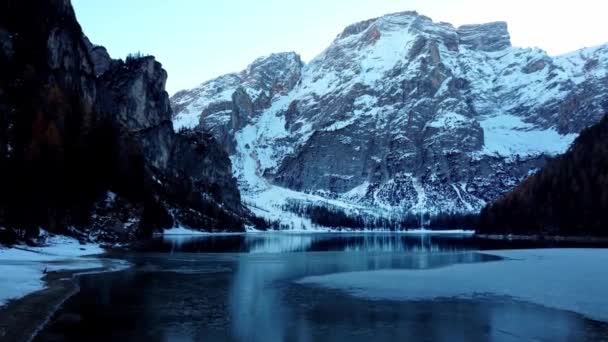 ドロミテ山脈の素晴らしい冬の風景南チロルイタリア 旅行写真 — ストック動画