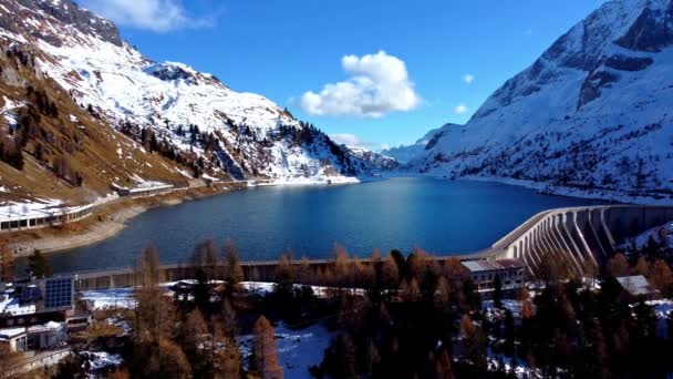 Increíble Paisaje Invernal Las Montañas Dolomitas Tirol Del Sur Italia — Vídeo de stock