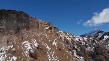 Dolomite Dağları 'ndaki şaşırtıcı kış manzarası Güney Tyrol İtalya - seyahat fotoğrafçılığı
