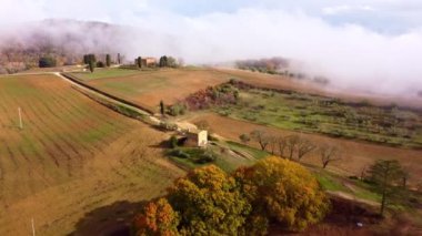 Tuscany İtalya 'da tipik kırsal alanlar ve manzara - seyahat fotoğrafçılığı