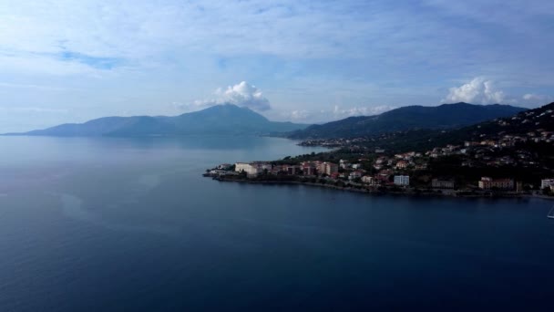 Pantai Barat Italia Yang Indah Dari Atas Sapri Provinsi Salerno — Stok Video