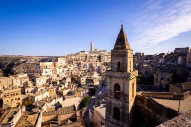 Matera - İtalya 'nın Avrupa kültür başkenti - ünlü Dünya Mirası sitesi - seyahat fotoğrafçılığı