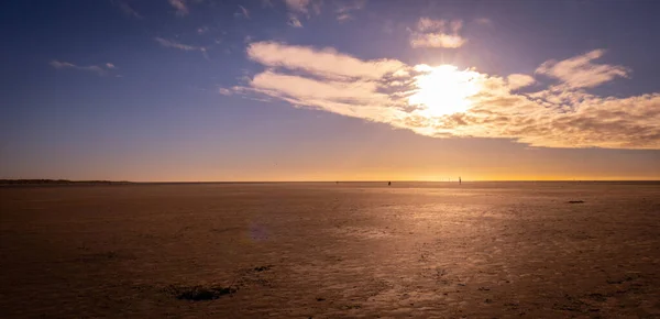 Strand Wadden Tenger Szent Péter Ording Németországban Népszerű Turisztikai Attrakció — Stock Fotó