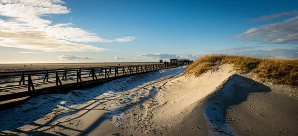 Dunes Wadden Sea Peter Ording Niemcy Zdjęcia Wakacji — Zdjęcie stockowe