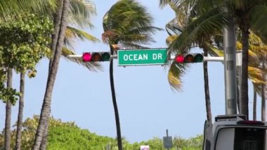 Miami Plajında Meşhur Okyanus Yolu
