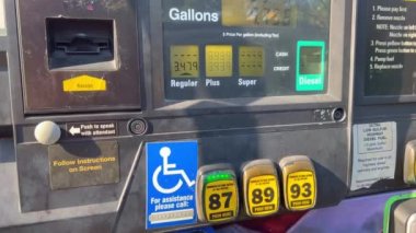 ABD 'deki Benzin İstasyonu - MIAMI, Birleşik Devletler - 20 Şubat 2022