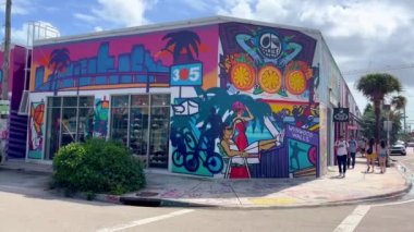 Wynwood Miami 'deki inanılmaz duvar resimleri - MIAMI, Birleşik Devletler - 20 Şubat 2022