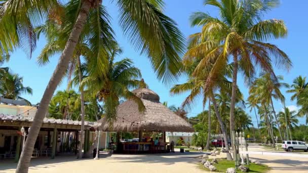 Wonderful Paradise Beach on the Florida Keys - ISLAMORADA, Verenigde Staten - FEBRUARI 20, 2022 — Stockvideo
