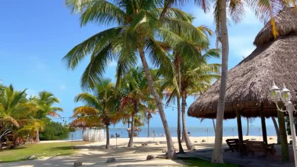 Wonderful Paradise Beach on the Florida Keys - ISLAMORADA, Verenigde Staten - FEBRUARI 20, 2022 — Stockvideo