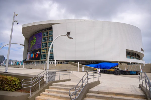 FTX Arena Miami former American Airlines Arena - MIAMI, FLORIDA - FEBRUARY 14, 2022 — Stock Photo, Image