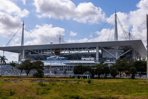 Hard Rock Stadion - Huis van de Miami Dolfijnen - MIAMI, FLORIDA - FEBRUARI 14, 2022 — Stockfoto