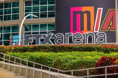 FTX Alanı Miami Eski Amerikan Havayolları Arena - MIAMI, FLORIDA - 14 Şubat 2022