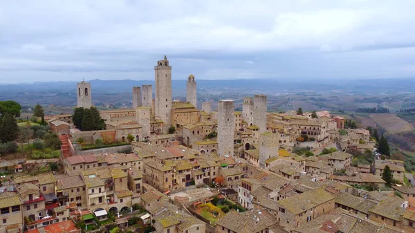 De beroemde torens van San Gimignano in Toscane Italië — Stockfoto