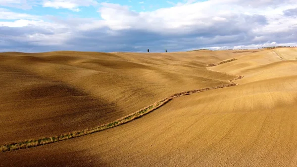 Magnifiques champs toscans en automne - belle Toscane Italie — Photo