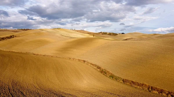 Maravillosos campos toscanos en otoño - hermosa Toscana Italia —  Fotos de Stock