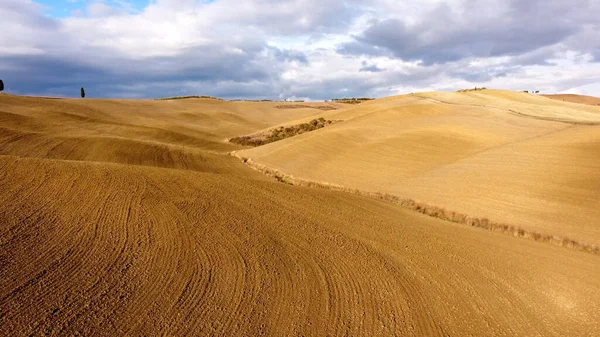 Magnifiques champs toscans en automne - belle Toscane Italie — Photo