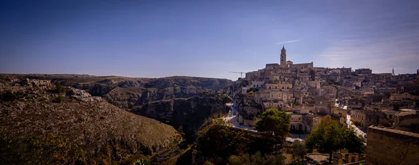 Amazing Matera Old Town - a historic Unesco World Heritage site — стокове фото