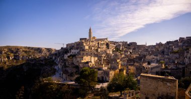 Matera - İtalya 'nın Avrupa kültür başkenti - ünlü Dünya Mirası sahası