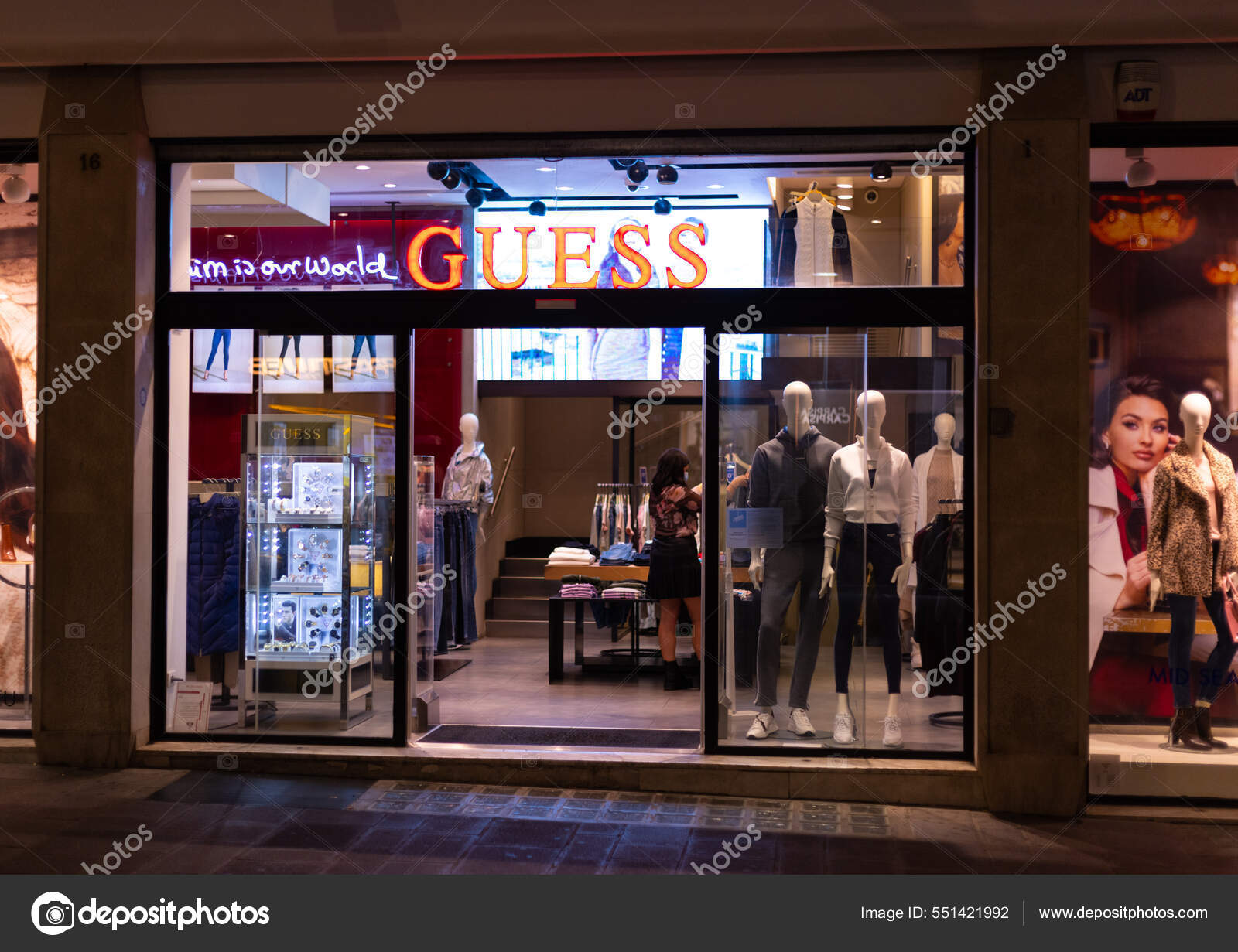 Guess store in Bari Italy BARI ITALY OCTOBER 31 2021 Stock Editorial Photo 4kclips 551421992