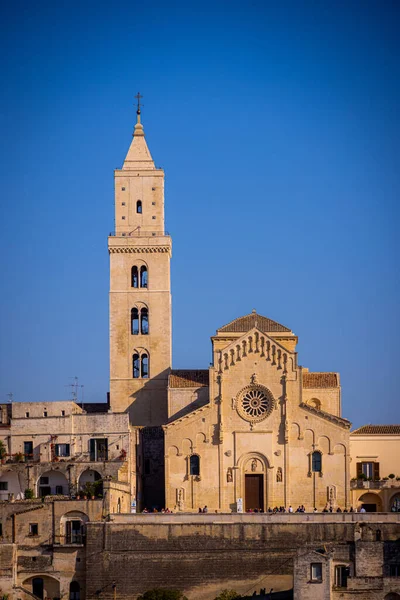 Amazing Matera Old Town - een historische Unesco World Heritage site in Italië - MATERA, ITALIË - OKTOBER 30, 2021 — Stockfoto