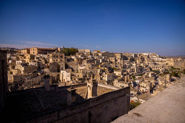 Удивительный Старый город Матера - исторический объект Всемирного наследия ЮНЕСКО в Италии — стоковое фото