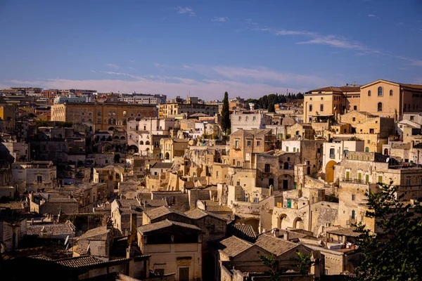 Erstaunliche Altstadt von Matera - ein historisches Unesco-Weltkulturerbe in Italien — Stockfoto