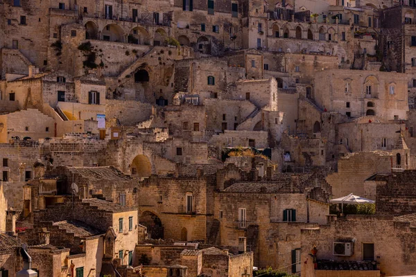 Famosos Sassi de Matera - Patrimonio de la Humanidad de la Unesco en Italia —  Fotos de Stock