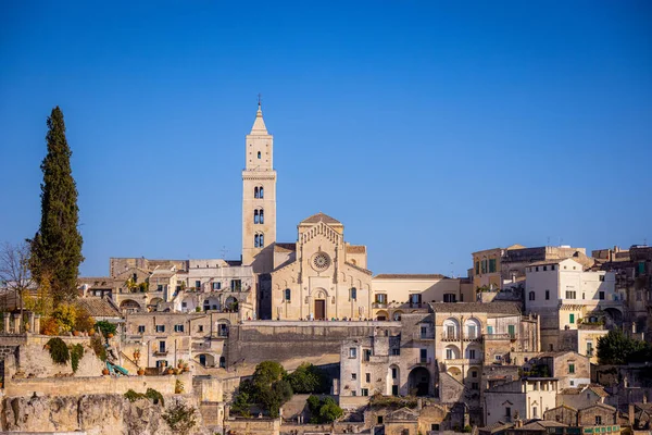 令人惊奇的Matera古城- -意大利的历史名胜古迹 — 图库照片