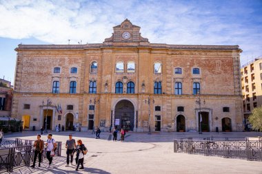 Amazing Matera Old Town - İtalya 'da tarihi bir Unesco Dünya Mirası Alanı - MATERA, İtalya - 30 Ekim 2021