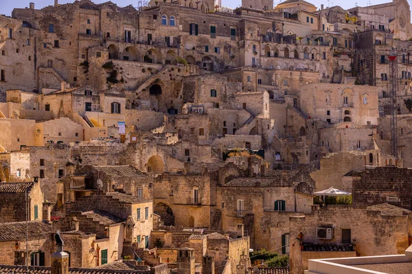 Matera - la capital cultural europea en Italia - famoso Patrimonio de la Humanidad - MATERA, ITALIA - 30 DE OCTUBRE DE 2021 —  Fotos de Stock