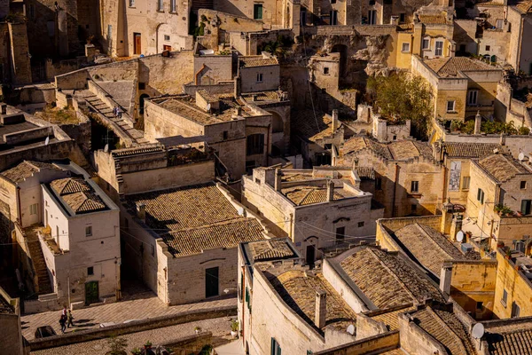 Los antiguos edificios de Matera en Italia - la capital cultural de Europa —  Fotos de Stock