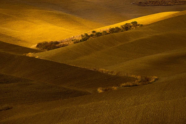 Jellemző vidéki területek és táj Toszkánában Olaszország — Stock Fotó