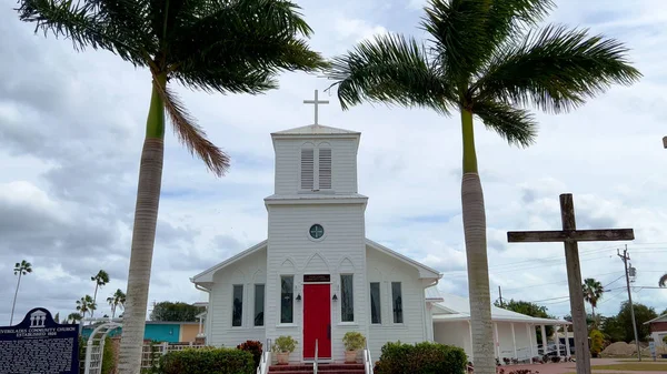 Церква Everglades Community Church в Еверґлейдс Сіті є історичною пам'яткою — стокове фото