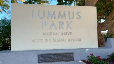 Miami Plajı 'ndaki Lummus Park Okyanus Yolu - MIAMI, Birleşik Devletler - 20 Şubat 2022