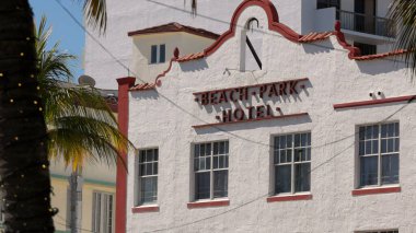 Miami Plajı 'ndaki Beach Park Oteli - MIAMI, FLORIDA - 14 Şubat 2022