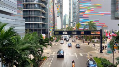 Miami 'deki Modern Brickell Şehir Merkezi - MIAMI, Birleşik Devletler - 20 Şubat 2022