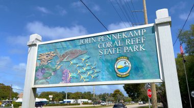 John Pennecamp Coral Reef State Park on Key Largo - FLORIDA KEYS, UNITED STATES - FEBRUARY 20, 2022 clipart
