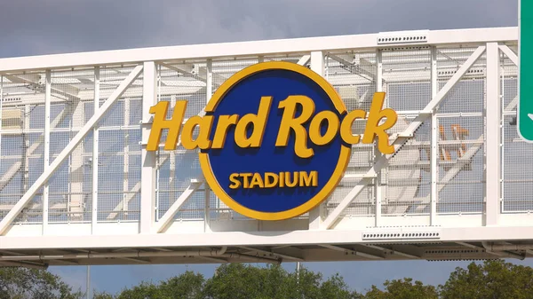 Hard Rock Stadium - Miami Dolphinsin koti - MIAMI, FLORIDA - HELMIKUU 14, 2022 — kuvapankkivalokuva