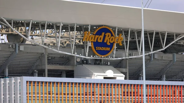 Hard Rock Stadion - Huis van de Miami Dolfijnen - MIAMI, FLORIDA - FEBRUARI 14, 2022 — Stockfoto