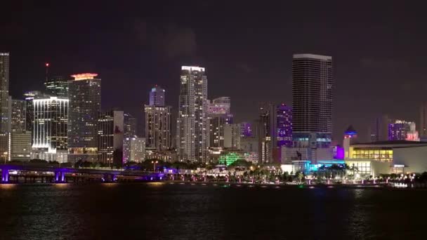 밤에 마이애미의 스카이라인 — 비디오