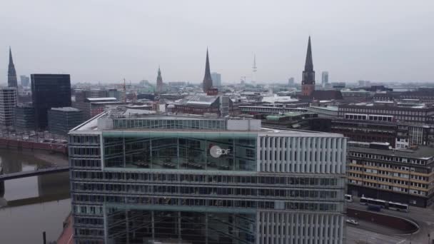 ZDF TV Station studio Hamburg - German Television - HAMBURG, GERMANY - DECEMBER 25, 2021 — стокове відео