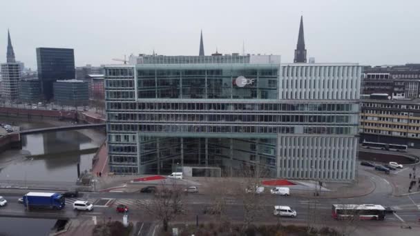 ZDF TV Station studio Hamburg - German Television - HAMBURG, GERMANY - DECEMBER 25, 2021 — стокове відео