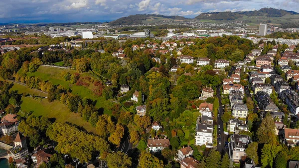 Повітряний вид над містом Берн, столицею Швейцарії. — стокове фото
