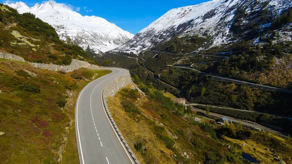 Geweldige Grimselpass in de Zwitserse Alpen van Zwitserland — Stockfoto