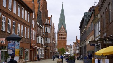 LUENEBURG ŞEHRİ, GERMANY - 11 Mayıs 2021