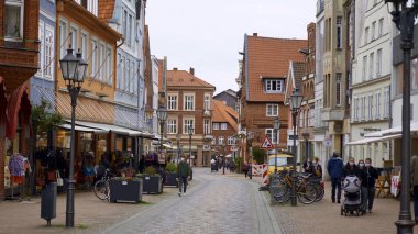 LUENEBURG ŞEHRİ, GERMANY - 11 Mayıs 2021