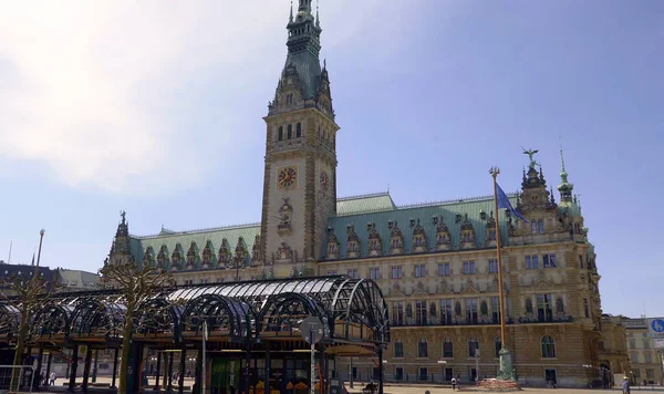 Stadhuis van Hamburg — Stockfoto