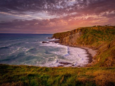 Cornwall İngiltere 'nin güzel kıyıları