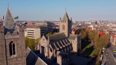 Dublin 'deki Mesih Kilisesi Katedrali - hava manzaralı