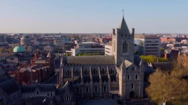 Dublin 'deki Mesih Kilisesi Katedrali - hava manzaralı